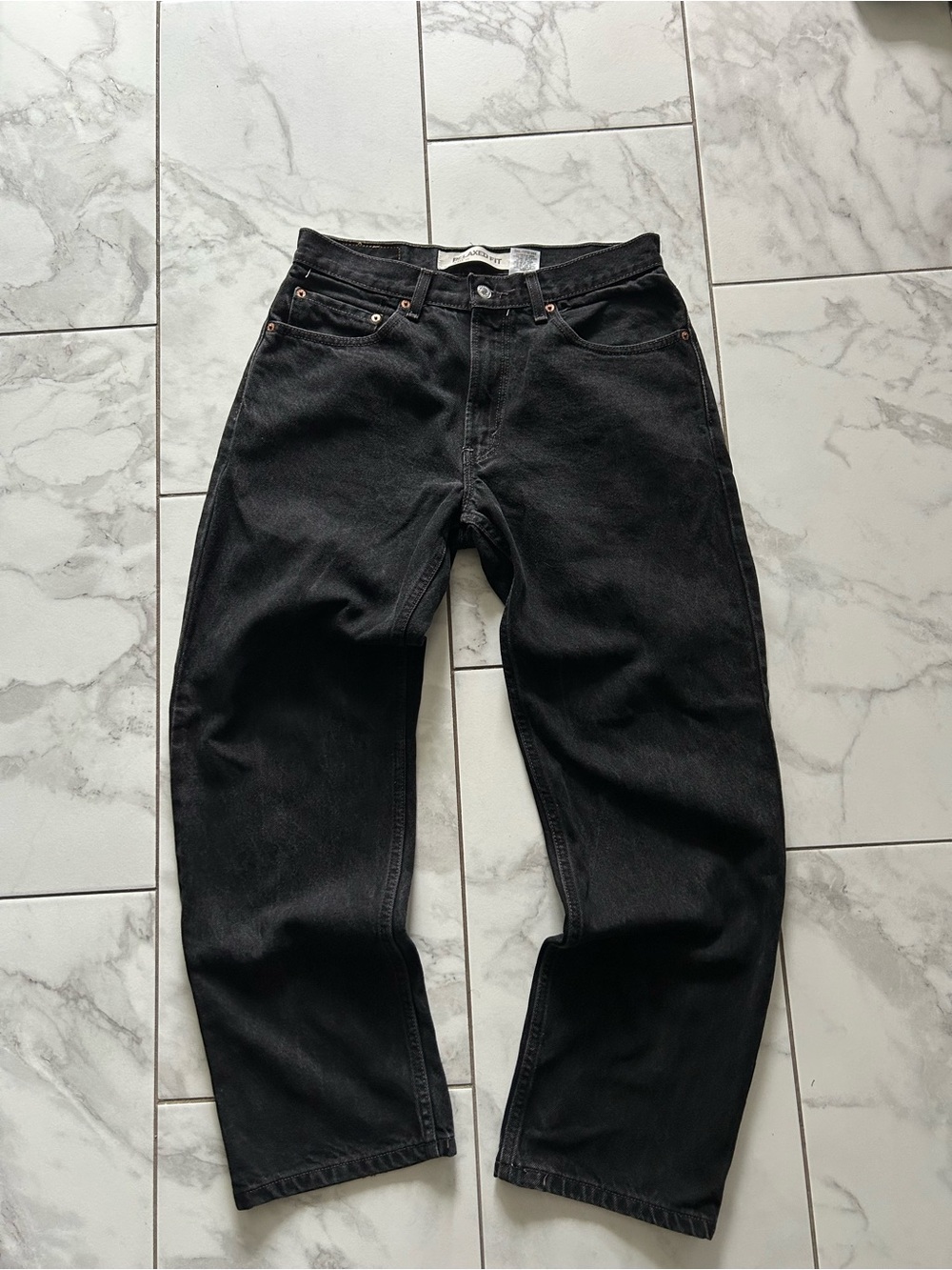 Vintage Levi’s 550 Relaxed Fit Loose Black Denim Jeans